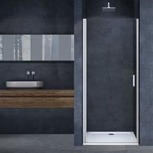 Душевая дверь в нишу Vincea Alpha, 75 х 195 см, распашная, стекло прозрачное, хром, VDP-3AL750CL