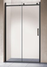 Душевая дверь Vincea Como VPS-1C 130 см раздвижная, стекло прозрачное, черный, VPS-1C130CLB