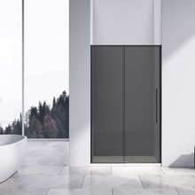 Душевая дверь Vincea Slim-N VDS-4SN130CGB, 130 см, стекло тонированное, профиль черный