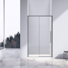 Душевая дверь Vincea Slim-N VDS-4SN130CLGM, 130 см, стекло прозрачное, профиль вороненая сталь