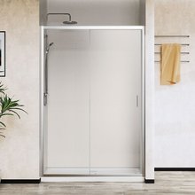 Душевая дверь Vincea City 120 см, раздвижная, стекло прозрачное, хром, VDS-5CT120CL