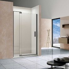 Душевая дверь Vincea Extra 100/110 см, стекло прозрачное, профиль воронёная сталь, gunmetal, VDP-1E1011CLGM