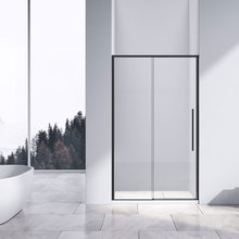 Душевая дверь Vincea Slim-N, 140 см, раздвижная, стекло прозрачное, профиль черный, VDS-4SN140CLB