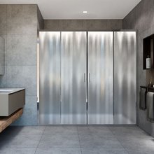 Душевая дверь Vincea Garda VDS-1G2 180 см раздвижная, стекло шиншилла, профиль хром, VDS-1G2180CH