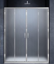 Душевая дверь Vincea Alpha VDS-3AL 160 см раздвижная, стекло текстурное, хром, VDS-3AL2160MT