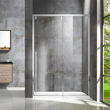 Душевая дверь Vincea Lugano VDS-1L-1 150 см раздвижная, стекло прозрачное, хром, VDS-1L150CL-1