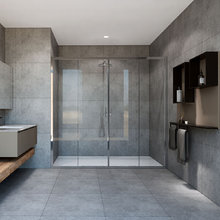 Душевая дверь Vincea Garda VDS-1G2 200 см раздвижная, стекло прозрачное, хром, VDS-1G2200CL