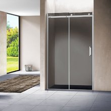 Душевая дверь Vincea Como 120 см, раздвижная, стекло тонированное, профиль хром, VPS-1C120CG