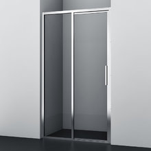 Душевая дверь WasserKRAFT Lopau 32S, 120 х 200 см, профиль хром, стекло прозрачное, 32S05L/R