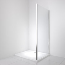 Душевая стенка BelBagno Luce LUCE-100-FIX-C-Cr, со свободным входом, 100 см, стекло прозрачное, профиль хром