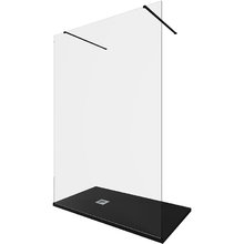 Душевая стенка Allen Brau Infinity 2, Walk In, 3.21051.BBA, 140 см, стекло прозрачное, профиль черный браш