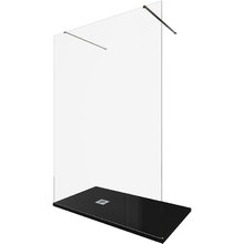 Душевая стенка Allen Brau Infinity 2, Walk In, 3.21049.BA, 140 см, стекло прозрачное, профиль серебро браш