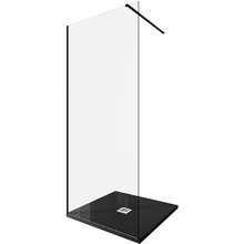 Душевая стенка Allen Brau Infinity 1, Walk In, 3.21009.BBA, 90 см, стекло прозрачное, профиль черный браш