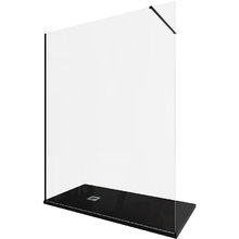 Душевая стенка Allen Brau Infinity 1, Walk In, 3.21033.BBA, 160 см, стекло прозрачное, профиль черный браш