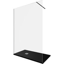 Душевая стенка Allen Brau Infinity 1, Walk In, 3.21025.BA, 140 см, стекло прозрачное, профиль серебро браш