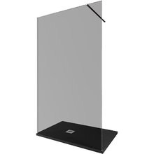 Душевая стенка Allen Brau Infinity 1, Walk In, 3.21020.BA.T, 120 см, стекло тонированное, профиль серебро браш