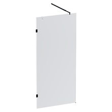 Душевая стенка Am.Pm X-Joy W94UWI-90-F1-BTE, 90 см, со свободным входом, стекло прозрачное, фурнитура черная