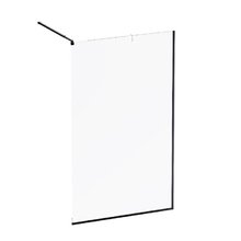 Душевая стенка Am.Pm Func W84WI-120-F1-BTE, 120 см, со свободным входом, стекло прозрачное, профиль черный