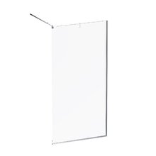 Душевая стенка Am.Pm Func W84WI-100-F1-MTE, 100 см, со свободным входом, стекло прозрачное, профиль хром