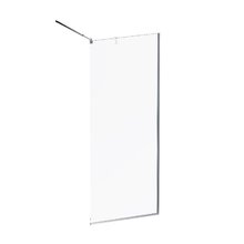 Душевая стенка Am.Pm Func W84WI-80-F1-MTE, 80 см, со свободным входом, стекло прозрачное, профиль хром