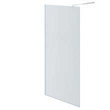 Душевая стенка со свободным входом Aquatek, 120 см, стекло прозрачное, профиль черный, AQ WIW 12020BL