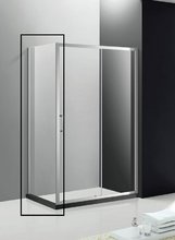 Универсальная боковая панель Cezares Molveno MOLVENO-FIX-90-C/P-Cr-IV, 90 х 190 см, стекло прозрачное/матовое, цвет профиля хром