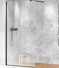 Душевая стенка со свободным входом Cezares Liberta-L-1-70-C-NERO, 70 см, стекло прозрачное, профиль черный матовый