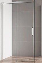 Душевая стенка со свободным входом Cezares Duet Soft-M-80-FIX-C-Cr, 80 см, стекло прозрачное, профиль хром