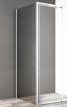 Душевая стенка Cezares Crystal-S 90 см, стекло прозрачное, профиль хром, CRYSTAL-S-90-FIX-C-Cr-L/R