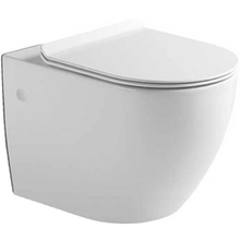 Подвесной безободковый унитаз Vincea Globo VT1-14, крышка микролифт, тонкая, белый