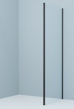 Душевая стенка Iddis Slide 80 см, стекло прозрачное, профиль черный матовый, SLI6BS8i23