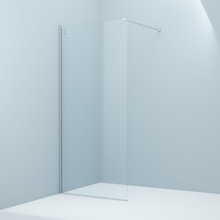 Душевая стенка Iddis Walk In Slide, 90 см, стекло прозрачное, хром, SLI8CS9i23