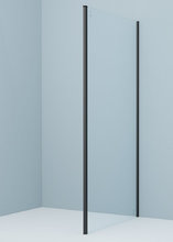 Душевая стенка Iddis Slide 100 см, стекло прозрачное, профиль черный матовый, SLI6BS1i23