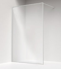 Душевая перегородка Iddis Slide 120 см, свободный вход, стекло прозрачное, профиль белый матовый, SLI8WS2i23