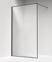 Душевая перегородка Iddis Slide 110 см, свободный вход, стекло прозрачное, профиль графит, SLI8GS1i23