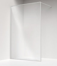 Душевая перегородка Iddis Slide 100 см, свободный вход, стекло прозрачное, профиль белый матовый, SLI8WS0i23