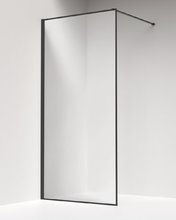 Душевая перегородка Iddis Slide 90 см, свободный вход, стекло прозрачное, профиль графит, SLI8GS9i23