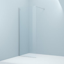 Душевая стенка Iddis Walk In Slide, 80 см, стекло прозрачное, хром, SLI8CS8i23