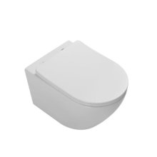 Подвесной безободковый унитаз Vincea Globo VT1-14T, крышка микролифт, ультратонкая, смыва Tornado, белый