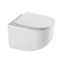 Подвесной безободковый унитаз Vincea Globo VT1-52T, сиденье ультратонкое soft-close, цвет белый