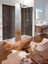 Душевая стенка Jacob Delafon Contra, 130 см, правосторонний, свободый вход, с зеркальной поворотной панелью, E22WP90-GA/E22WP40R-MZ