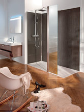 Душевая стенка Jacob Delafon Contra, 180 см, свободный вход, левосторонняя, с зеркальной поворотной панелью, E22WP140-GA/E22WP40L-MZ