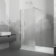 Душевая стенка RGW WA-02 Walk In, 70 см, стекло рифленое, профиль хром, 411002107-41