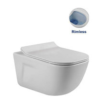 Подвесной безободковый унитаз Vincea Idea VT1-33, крышка микролифт ультратонкая, белый