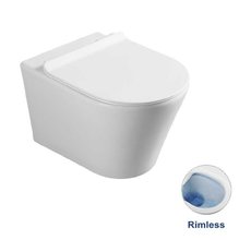 Подвесной безободковый унитаз Vincea Vito VT1-23, крышка микролифт, тонкая, белый