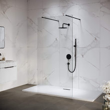 Душевая стенка RGW WA-016B Walk In 35101610-14, 100 см, стекло прозрачное, профиль черный матовый