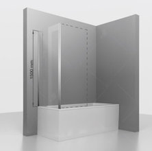 Душевая стенка RGW Z-052 35225208-11, 80 см, стекло прозрачное, профиль хром