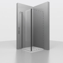 Душевая стенка RGW Z-050-3-B 352205309-14, 90 см, стекло прозрачное, профиль черный