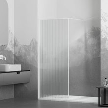 Душевая стенка RGW WA-08W Walk In, 90 см, стекло ребристое, профиль белый, 06100809-155