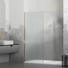 Душевая стенка RGW WA-08G Walk In, 120 см, стекло ребристое, профиль золото, 06100812-156